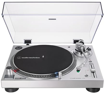 Audio-Technica AT-LP120XUSB Direct-Drive Turntable (Analog & USB), Silver, Hi-Fidelity,…