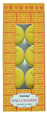 GOLOKA Nag Champa - Vela de té (10 unidades, 10 unidades)