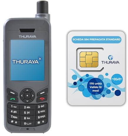 OSAT Thuraya XT-LITE Satellite Phone + 170-Unit Standard Prepaid SIM | 365-Day Validity | Voice & SMS Coverage for Remote & Emergency Communication