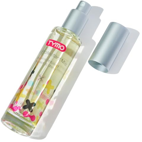 TYMO Heat Protectant Spray for Hair with Argan Oil for Styling Tools, Heat Protection Spray to Smooth & Hydrate, Natural Clean Formulation, Multi-benefit Treatment, Lightweight for All Hair Types