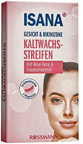 ISANA Kaltwachsband für Gesicht und Bikini 20 Stück T40647