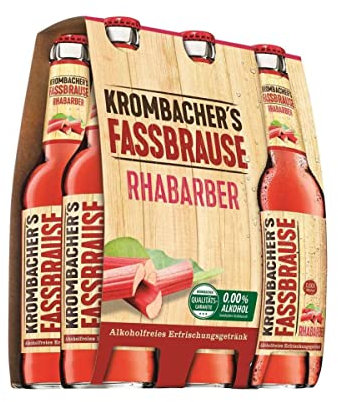Krombacher‘s Fassbrause Rhabarber 6x0,33 l (MERHWEG) (1.98 l)