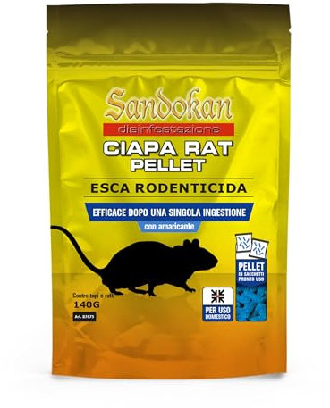 Sandokan Chapa Rat Pallet per Topi e ratti 140 Gr.