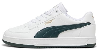 PUMA Unisex Adults CAVEN 2.0 Sneaker, PUMA White-Dark Myrtle-PUMA Gold, 45 EU