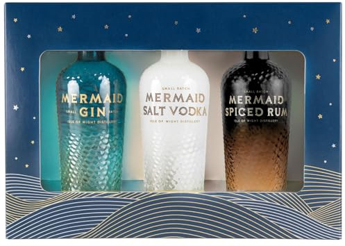 Mermaid Miniature Gift Set - Mermaid Gin, Salt Vodka & Spiced Rum (3 x 5cl)
