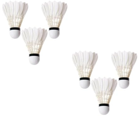 Volanti In Piume D' 6 Pezzi – Volanti Di Badminton Professionali, Palline Di Badminton Piume | Badminton Allenamento Piume D' , Palline Ad Alta Velocità Per I Giovani