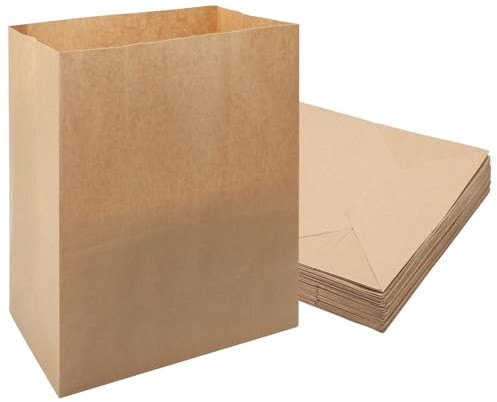 50pcs Sacchetti Carta Per Alimenti, Sacchetti Di Cartas, Sacchettis Pane Cartas, Sacchettis Carta Grandi Kraft, Busta Regalo Compleanno Può contenere caramelle, noci, frutta, pane e verdura