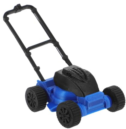 VOSAREA Mini figurine de tondeuse à gazon réaliste en plastique pour enfants, outil de jardin pour maison de poupée, salle de jeux, 1 pièce