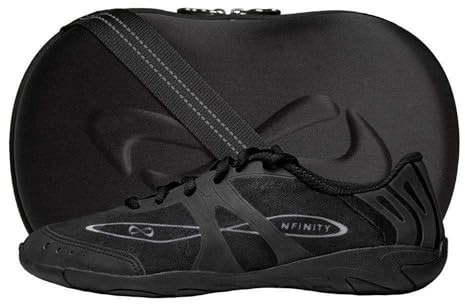 Nfinity Vengeance Black Cheer Shoes for Women – High-Performance Indoor Gym Sneakers for Cheerleading, Dance, and Sports Training – Lightweight and Durable for Competition