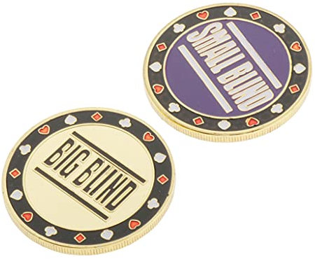 chiwanji 2 Teilige Poker Dealer Button Chips Blind Big/Small Casino Roulette Spiel ACCS