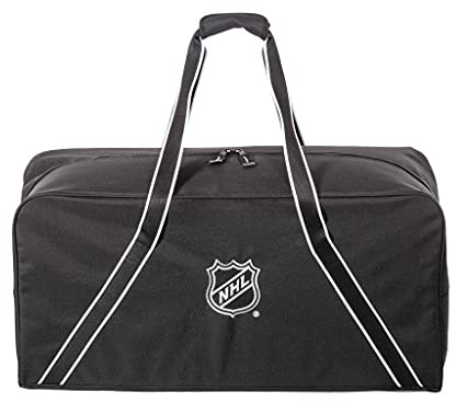 NHL Durable 30 Inch Black Equipment Bag with Roomy Compartment Lightweight Large Duffle Bag for Travel