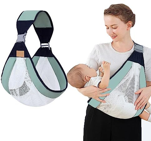 BSITSSS Por_te Bébé Enveloppant, Ajustable Por_te Bébé Ceinture Por_te Bebe, Por_te Enfant Léger et Respirant, Confortable et sûr, pour les Bébés et les Enfants de 0 à 36 Mois (3 à 20 kg)