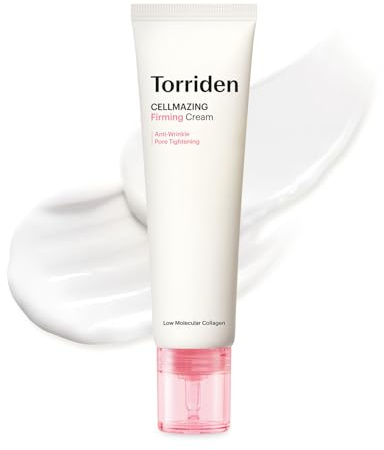 Torriden CELLMAZING Kollagen uppstramande kräm 60 ml (6,2 fl.oz.) | Mot slapp porer och rynkor | Med 5D kollagenkomplex, aminosyrakomplex och peptider