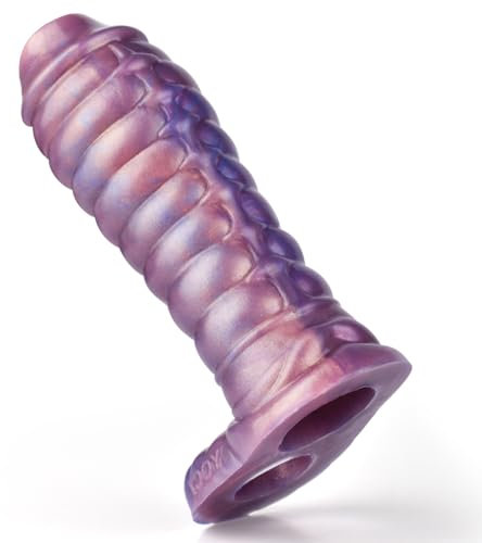 YOCY la manica a coste del pene del drago,ingranditore del pene con anello elastico per il pene,aumento dello spessore per prolungare la vita sessuale,punta aperta per il piacere del glande