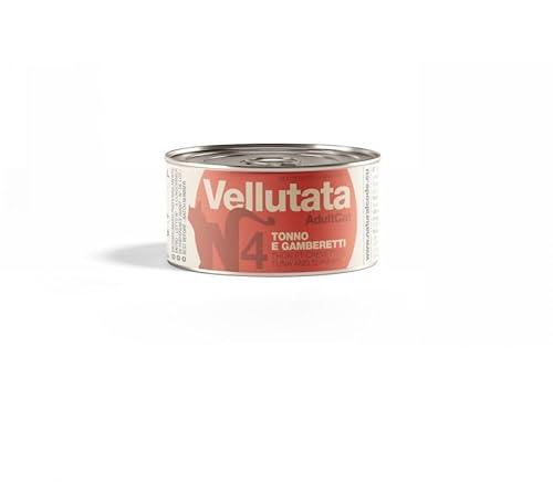 Natural Code Vellutata Cibo Alimento Umido Per Gatto Gatti Cat Adult Tonno E Gamberetti. 12 LATTINE DA 85g CADAUNO