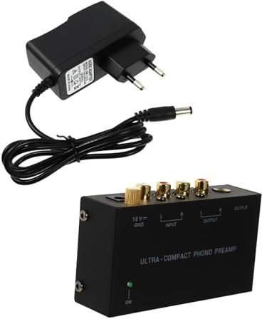 HOMSFOU Preamplificatore Phono Per Stereo Controllo Volume Design e Compatibile