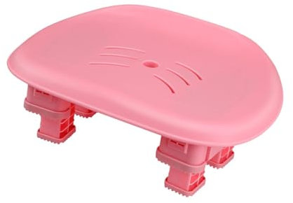 harayaa Taburete de Ducha con Asiento Elevador para Bañera de SPA, Taburete Ligero para Zapatos, Taburete Antideslizante para Bañera, Taburete de Baño para Ce, Rosa