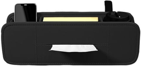Generisch Organiser for Car Headrest, Car Headrest Storage Box, Backseat Car Case for Cup, Hangable Tissue Storage Box, Cup Holder Organisers for Car Headrest Back