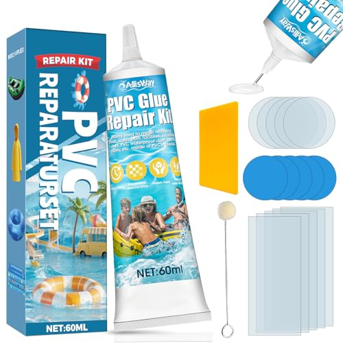 Kit Riparazione Materassi Gonfiabili, Ripara e Rigenera Prodotti in Gomma