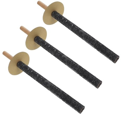 CLISPEED 3 Pezzi Torcia Legno da Torce per All Illuminazione e Portatile per Cerimonie e Facile da Usare Fili