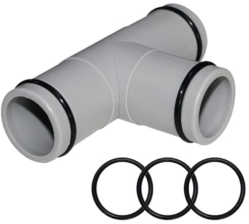 Connettore Tubo Piscina, Attacco Tubo Piscina da 32 mm, Raccordo a T Piscina, Connettori per Tubi da 1-1/4 di Pollice, per Tubo Dell'acqua, Filtrare Le Pompe, Piscine Sopra Il Suolo (T de 32 mm)