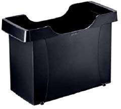 Leitz Hängemappenbox Uni-Box A4, Für bis zu 20 gefüllte A4 Hängemappen, Schwarz, Plus Serie, 19080095