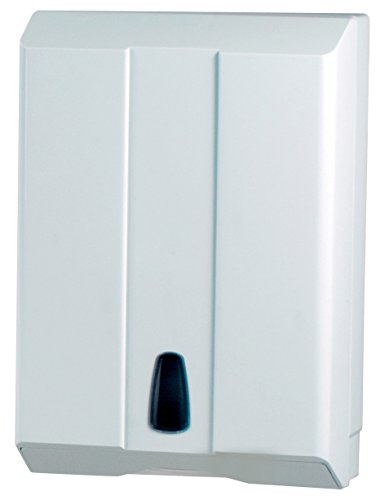 DISPENSER DISTRIBUTORE ASCIUGAMANI IN PLASTICA BIANCO PER SALVIETTE PIEGATE A C V ZETA