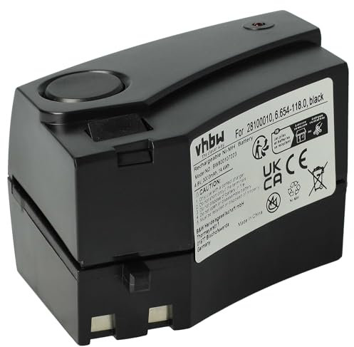 vhbw 1x Akku kompatibel mit Kärcher K55 Pet, K55 Pet Plus Staubsauger Schwarz (3000 mAh, 4,8 V, NiMH)