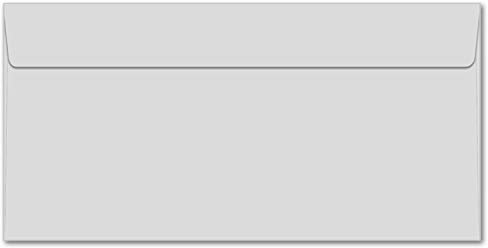 50 Briefumschläge I DIN Lang I DIN C6/5 - Hell-Grau - 120 g/m² - 229 x 114 mm - sehr formstabil - Haftklebung - Marke: NEUSER FarbenFroh