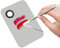 Tavolozza Per Il Trucco con Spatola, Palette per Miscelazione del Trucco, in Acciaio INOX, Trucco Professionale Tavolozza Make Up per Mescolare Fondotinta Nail Art, Argento