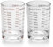 Messbecher Shotglas mit Skala,Forreen 2 Stück 90ML Espresso Schnapsgläser Hitzebeständiges Borosilikatglas Mini Messbecher Robust Backen Messbecher für Küche,Bar,Cocktail,Tequila,Wodka