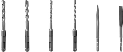 Suitable for Electric Hammer Accessories, Including 6/8/10/12 Four-Resistance Drill bits, Wall Flat chisels, Pointed chisels