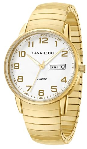 Timever Montre Analogique Homme à Quartz Bracelet Acier avec Date | Étanche 3 ATM Gros Chiffres Montre Classique Homme Bracelet Inoxydable Lecture Facile Cadeau pour Ami Travail Quotidien Sport