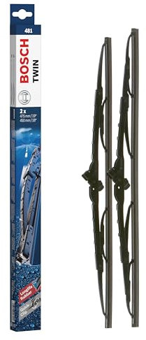 Escobilla limpiaparabrisas Bosch Twin 481, Longitud: 475mm/450mm – 1 juego para el parabrisas (frontal)