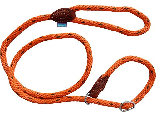 DOG & Co Supersoft Rope Slip Lead Orange 8mm X48, clear