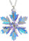 Krisidiva 2022 jährliche Auflage Schneeflocke Kristall Weihnachtsschmuck Jahreszeit Limited Edition Urlaub Ornament (14 Bunt)