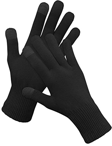 Migliore Wear 2 Pairs Cotton Gloves for Eczema, Touchscreen Eczema Gloves | Moisturising Gloves for Dry Hands, Overnight Hand Care, Large Elastic Cotton Gloves for Adult