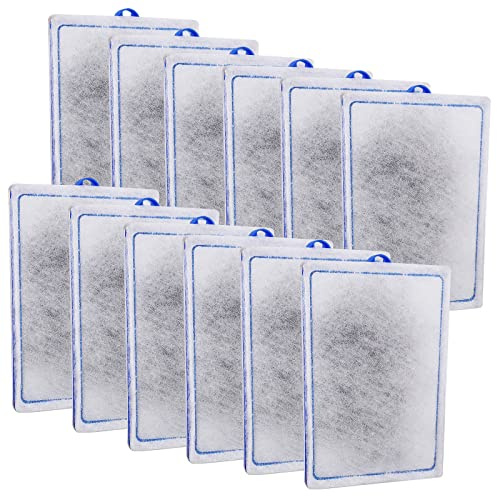 xbbwmrs 12-Pack Large Aquarium Filter Cartridges Compatible with Whisper Bio-Bag Power Filters - Assembled