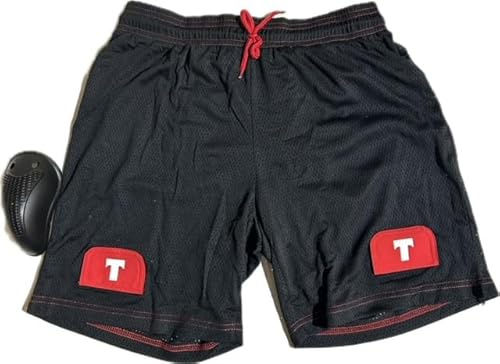 Generic Boy's Loose Fit Ice Hockey Mesh Jock Shorts with Cup (Junior-L)(Sizes Run Big) Black, Large