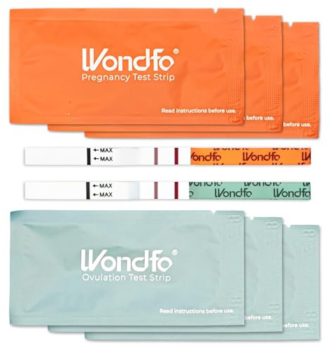 Pregnancy and Ovulation Test Strips Kit - Fertility Tracking and Family Planning - Early Detection Combo Kit for Home Use(20 LH + 5 HCG)