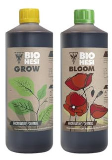 Bio Grow und Bloom je 1 Liter Grow Dünger Naturdünger Zimmerpflanzen Bio Flüssig Organischer - Bio - Grow & Bloom Set - biologischer Wachstumsdünger