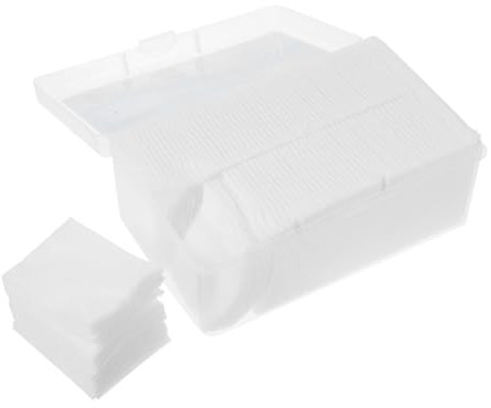 Vaguelly 1080pcs Non-woven Fabric Makeup Cotton Pads Facial Pads for Nail Polish Removal and Makeup Removal Suitable for Women Cosmetic Use Random Style