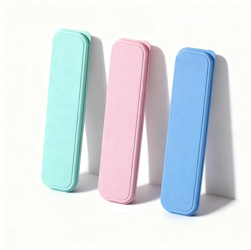 Mnsconkl Scatola per posate, 3 pezzi, 26,5 cm, portatile, da viaggio, con portaposate in plastica, per il campeggio