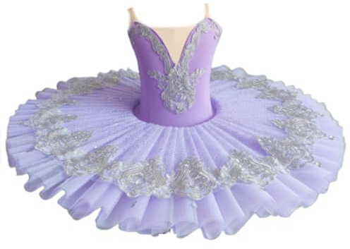 Flicka Svansjön Balett Tutu Kjol Baletttävlingskostymer | V-ringad linne med trikåer och danskläder för ballerina, gymnastik, spaghettiband, ärmlös dansoutfit