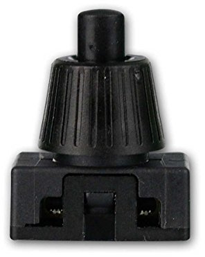 10 Druckschalter, 1-polig, EIN/AUS 250V/2A schwarz