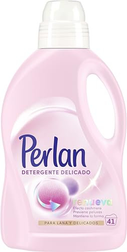 Perlan Renueva Lana Detergente para ropa (41 lavados), Detergente en Líquido para Lana, Cashmere & Seda, Detergente de Lavado Delicado para Prevenir Pelusas y Mantener la Forma