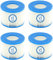 Mscomft VI Ersatz Filterkartusche für Pool, VI Filter Ersatzfilter,für Bestway Flowclear Pool Filter, für Bestway VI Filter, für Miami, Vegas, Monaco. Größe 6-58323 (4 Stück)