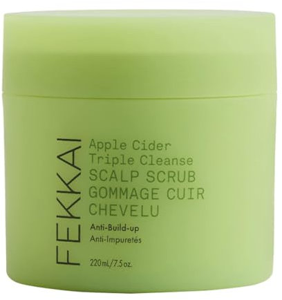 FEKKAI Apple Cider Detox SCALP SCRUB - Exfoliation douce et crémeuse du cuir chevelu - Élimine les accumulations et favorise la circulation - Pour tous les types de cheveux - Pot de 220 ml