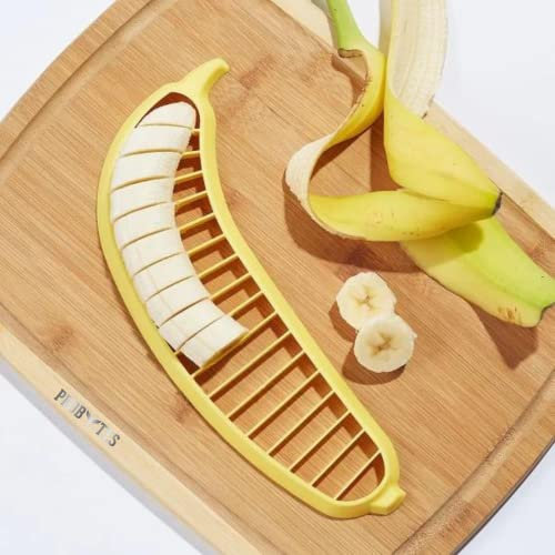 Banana Slicer, simple yet effective,must have kitchen tool,making banana slices, prepare healthy & fun salads,meal & snack for family. Made of Food Grade Plastic Easy to use and clean - camping/events