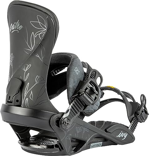 Nitro Damen IVY Snowboardbindung, Ultra Black New, S/M